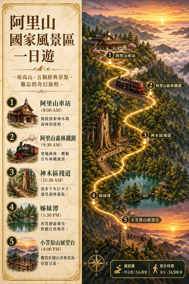 一日遊行程海報