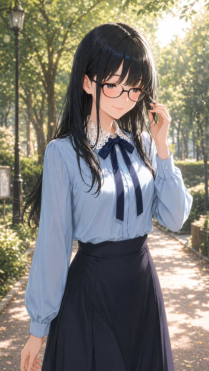 溫柔眼鏡人像