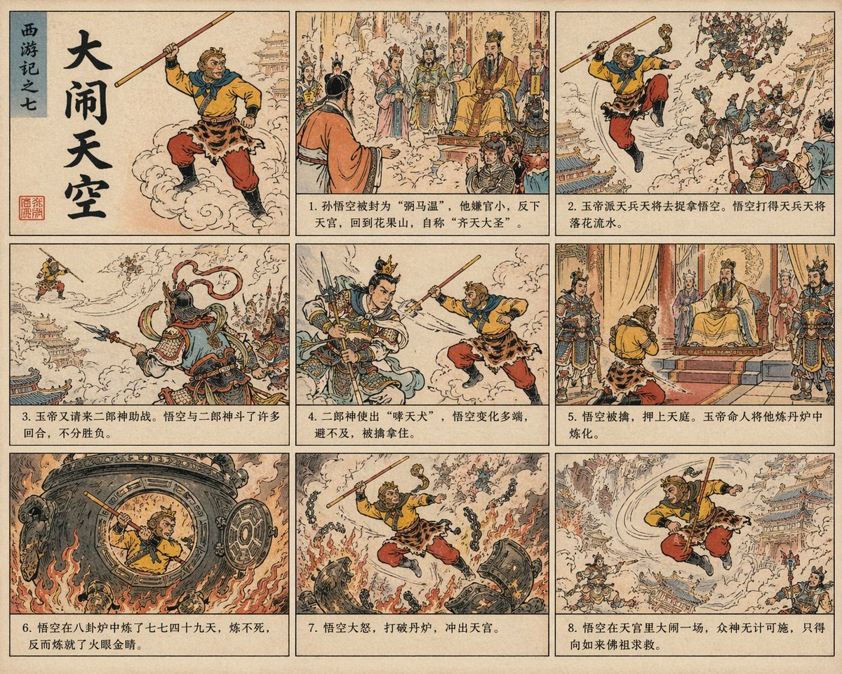 經典故事漫畫風