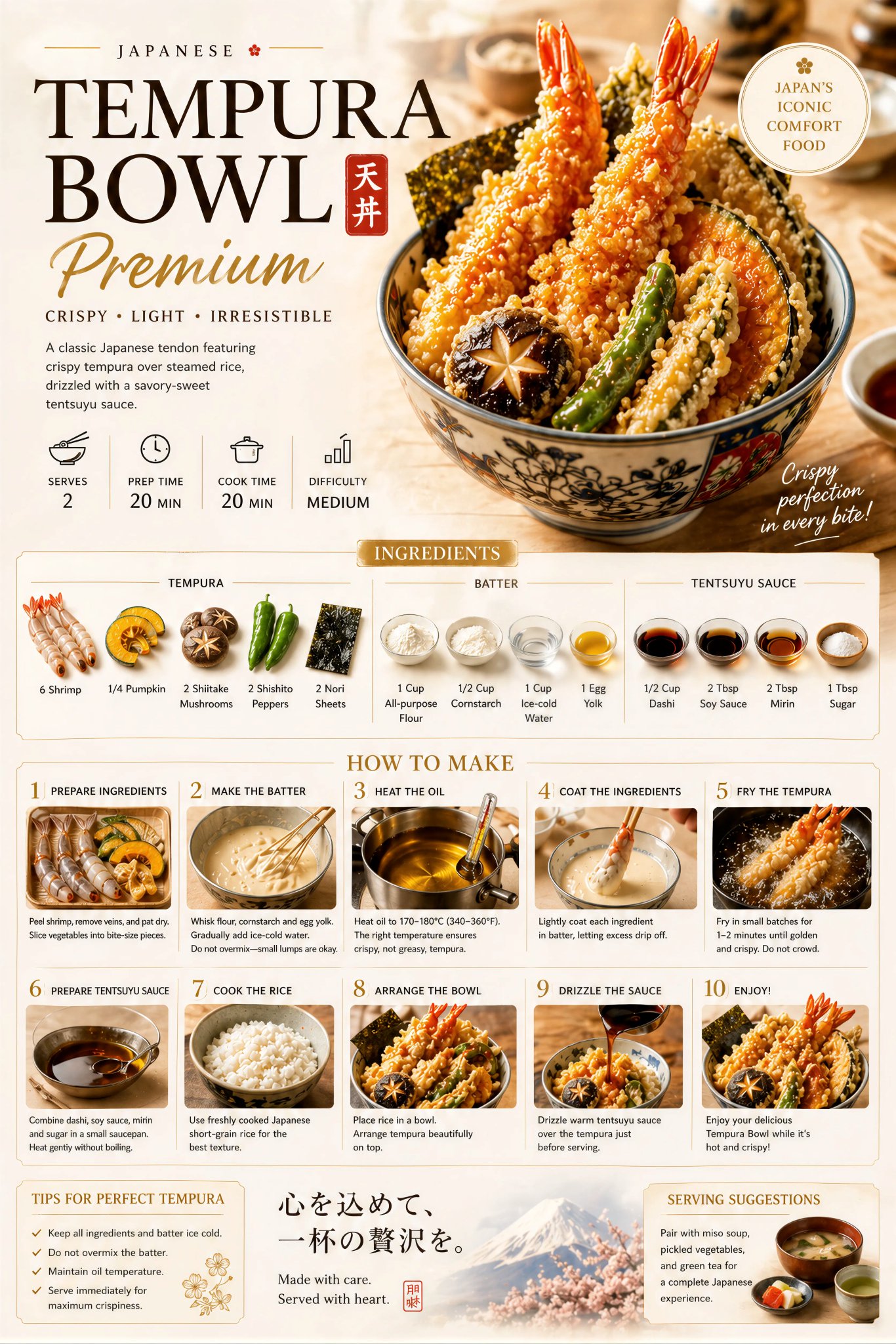 高級食譜海報